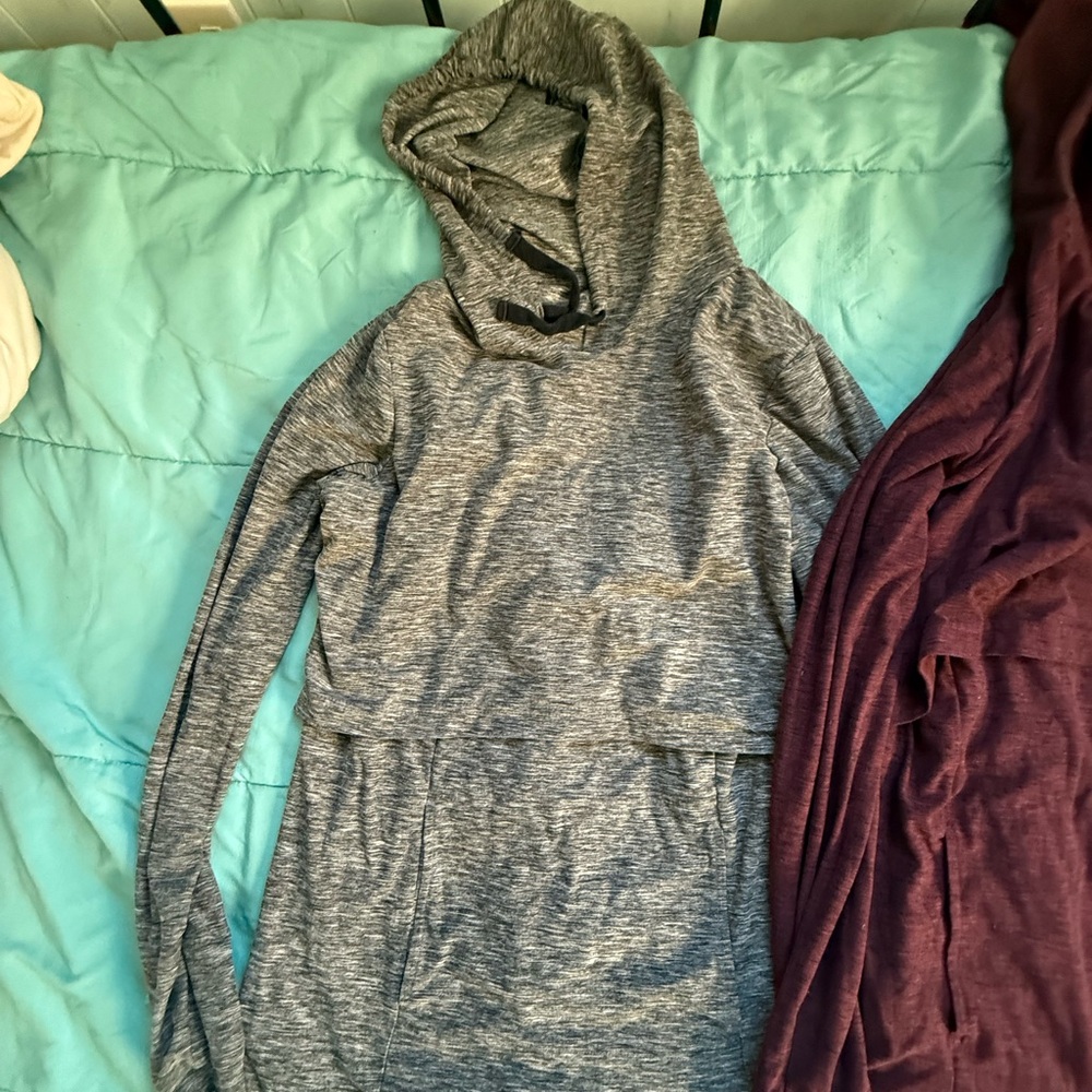Motherhood Gray Long Sleeve Hoodie